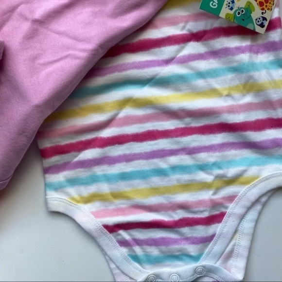 Garanimals • NWT 4 Piece Girl’s Onesie Set Bundle Flamingos Donuts - Picture 5 of 7